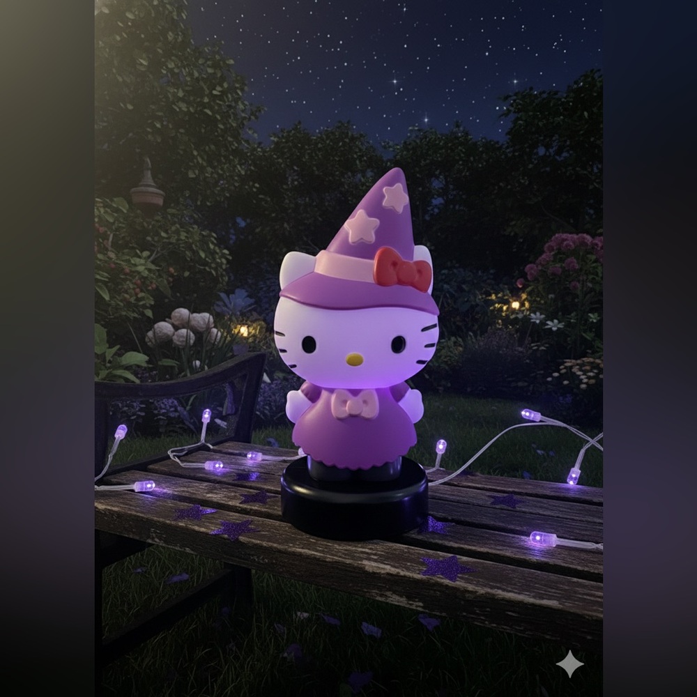 Hello Kitty Halloween Witch Blow Mold decoration